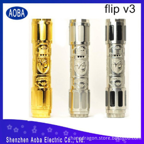 2014 new product full mechnical mod best stainless steel flip v3 mod